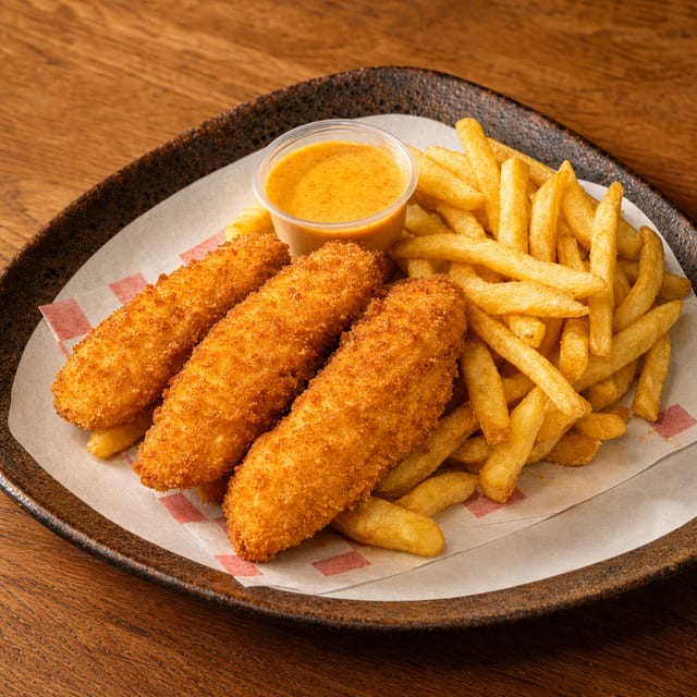Chicken Tender & Fries (3pcs).